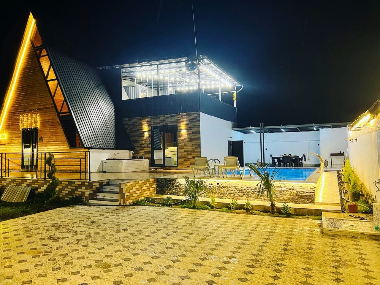 Hillside House Qax | A-Frame Villa