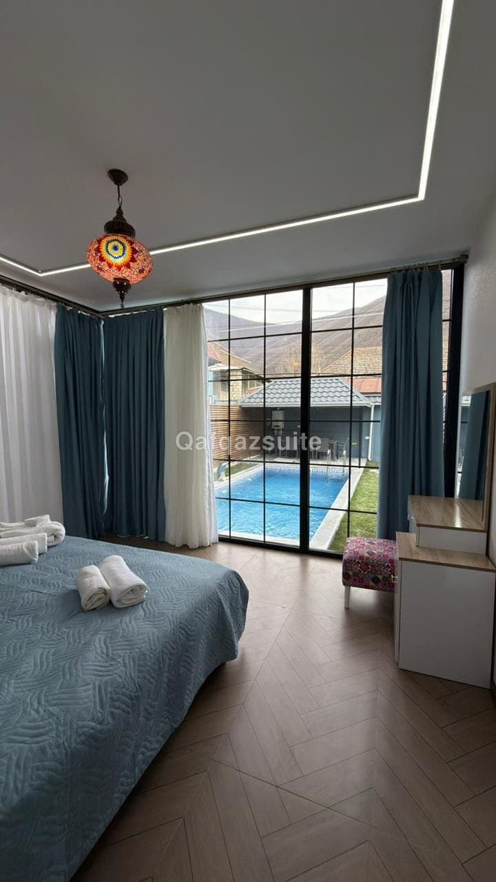 Villa Rent Sheki | Forest Peak A-Frame with Heated Pool | Seki Booking