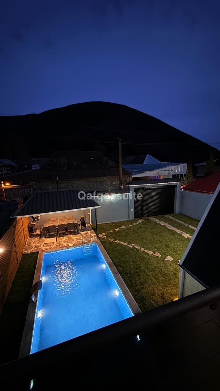 Villa Rent Sheki | Forest Peak A-Frame with Heated Pool | Seki Booking