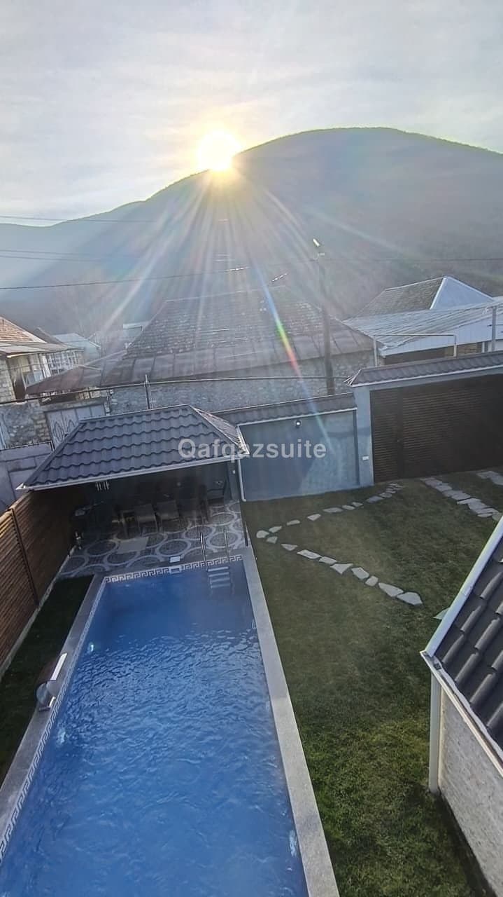 Villa Rent Sheki | Forest Peak A-Frame with Heated Pool | Seki Booking