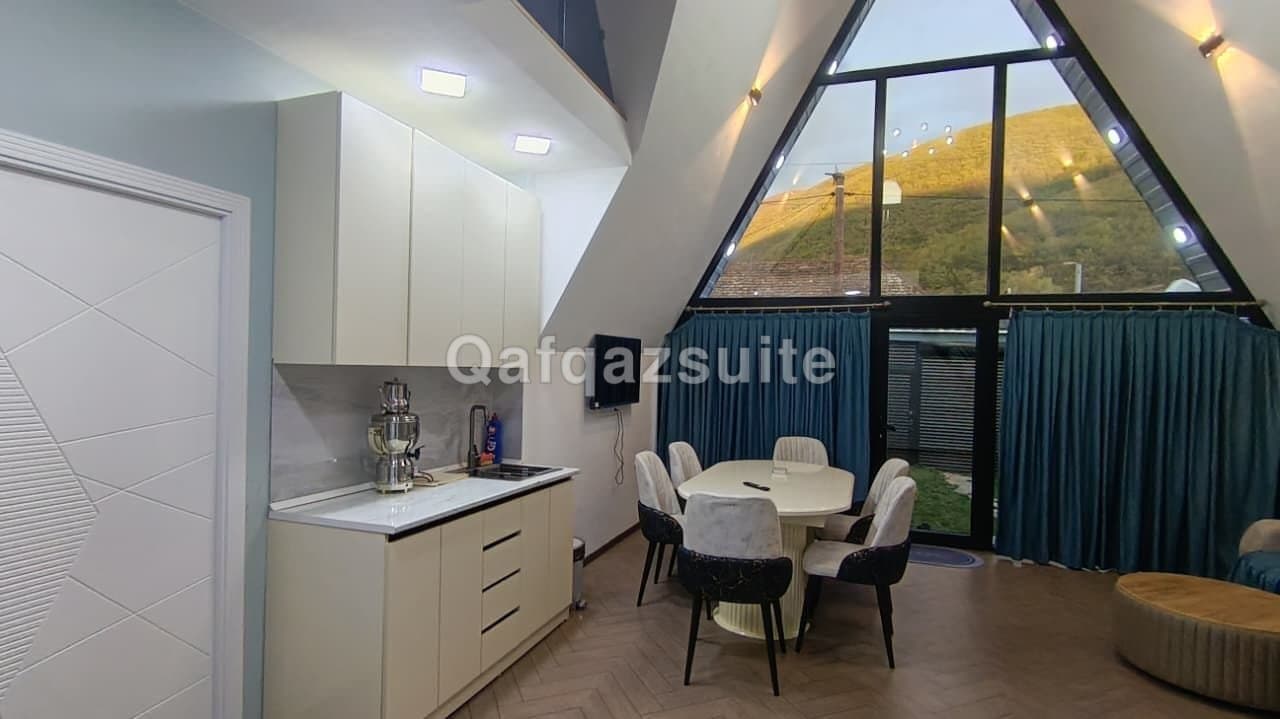 Villa Rent Sheki | Forest Peak A-Frame with Heated Pool | Seki Booking